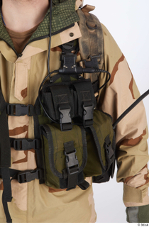 Reece Bates details of Uniform backpack combat vest upper body…